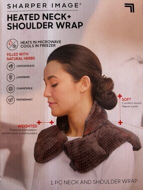 Sharper Image Heated Neck & Shoulder Wrap
